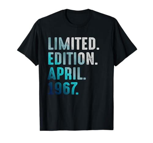 Edición Limitada Abril 1967 Retro Vintage 1967 Camiseta