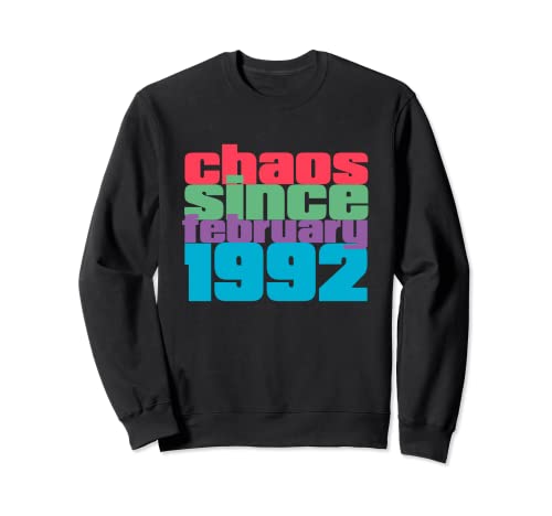 Vintage 30 cumpleaños de febrero de 1992. Sudadera