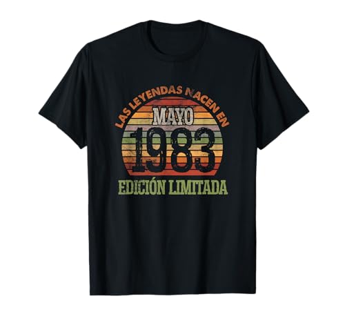 Las Leyendas nacen en Mayo 1983 - 43 Cumpleaños Hombre Camiseta