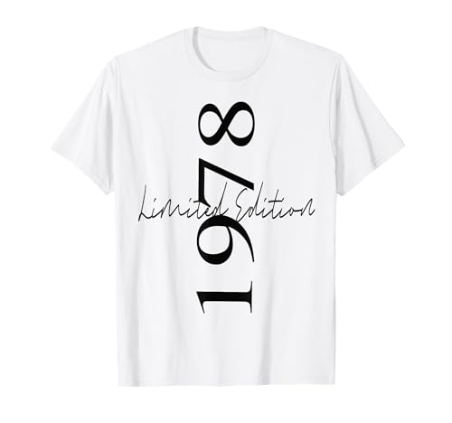 Edición Limitada 1978 Cumpleaños 1978 Nacido en 1978 Vintage Camiseta