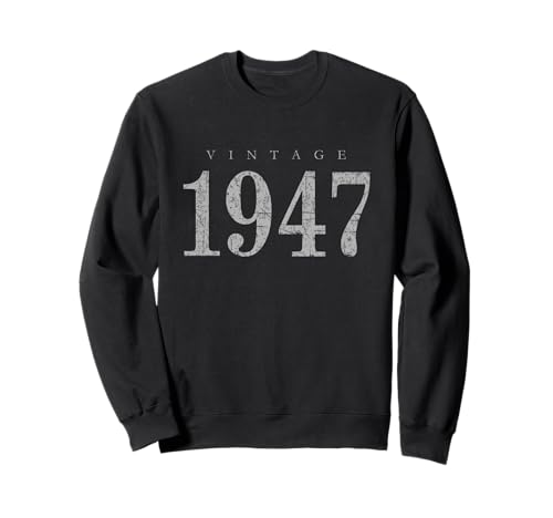 Vintage 1947 (Gris Antiguo) Cumpleaños 1947 Sudadera