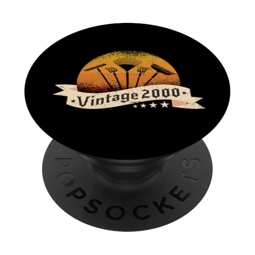 Jardinero Cumpleaños Nacido en 2000 Jardín Equipo Jardinero PopSockets PopGrip Adhesivo