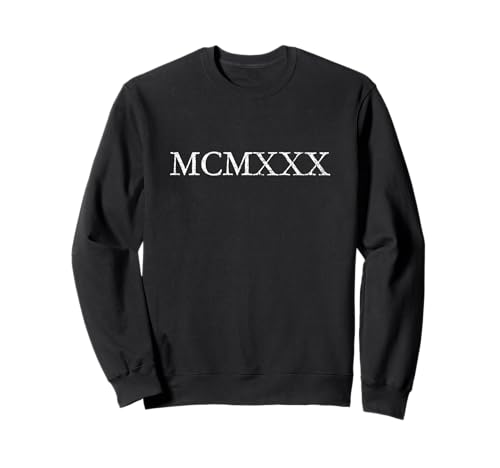 MCMXXX Año 1930 (Blanco Antiguo) 96 Cumpleaños 1930 Sudadera