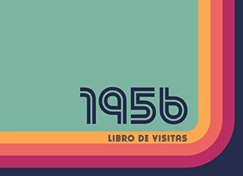 1956 Libros de Visitas: Libro de visitas para fiestas de cumpleaños de estilo retro para que la...