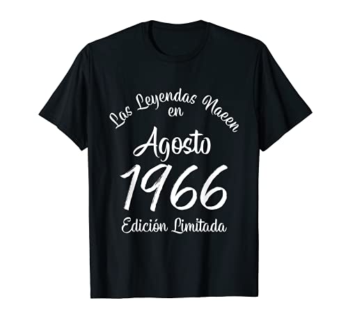 Las Leyendas nacen en Agosto de 1966 Regalo de 55 años Camiseta