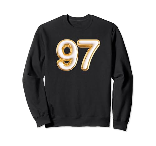 97 años Número de cumpleaños noventa y seis 97.º cumpleaños Sudadera