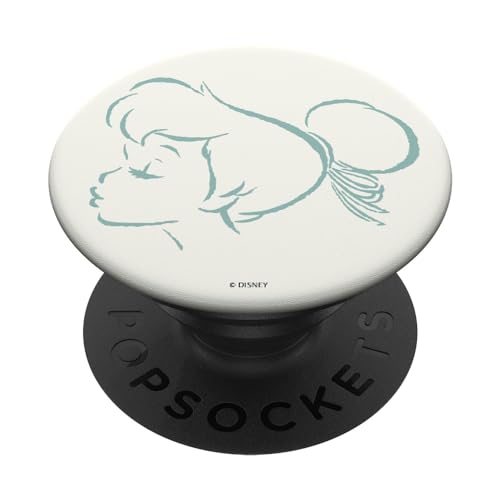 Popsockets- Disney Peter Pan Tinkerbell Head Outlined PopGrip: Agarre intercambiable para Teléfonos...