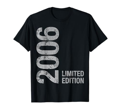 20 Cumpleaños 20 años chico chica retro vintage 2006 regalo Camiseta