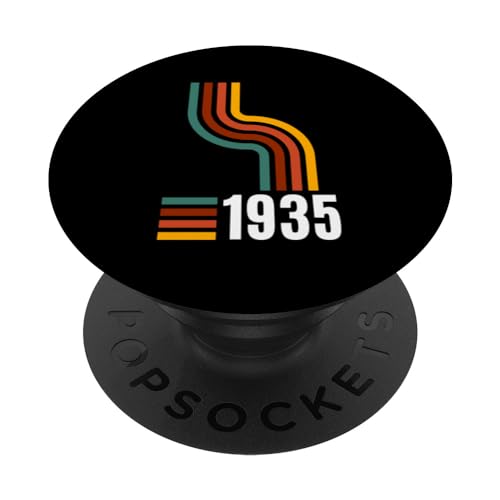 1935 Retro Cumpleaños Vintage Año Clásico PopSockets PopGrip Intercambiable