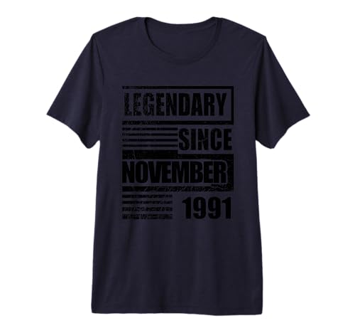 35 cumpleaños Legendario Desde noviembre de 1991 cumpleaños Camiseta Premium