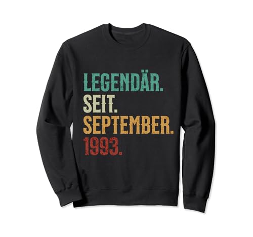 Legendario. Desde. Septiembre. 1993. Cumpleaños Retro Sudadera