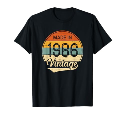 Regalo Hombre Mujer 1986 Cumpleaños - Vintage Made in 1986 Camiseta