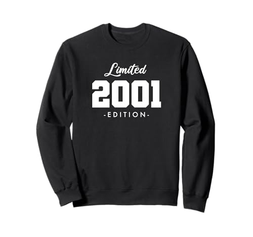 Retro 25 Años Nacido en 2001 Edición Limitada 25 Cumpleaños Sudadera
