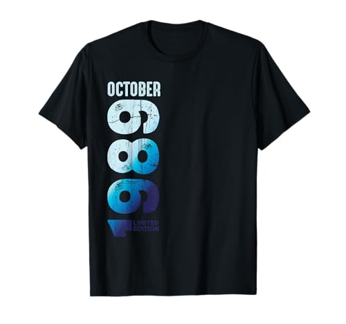 Edición Limitada Octubre 1989 Cumpleaños 1989 Camiseta