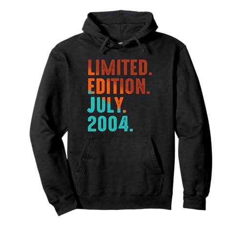 Edición Limitada Julio 2004 Cumpleaños Sudadera con Capucha