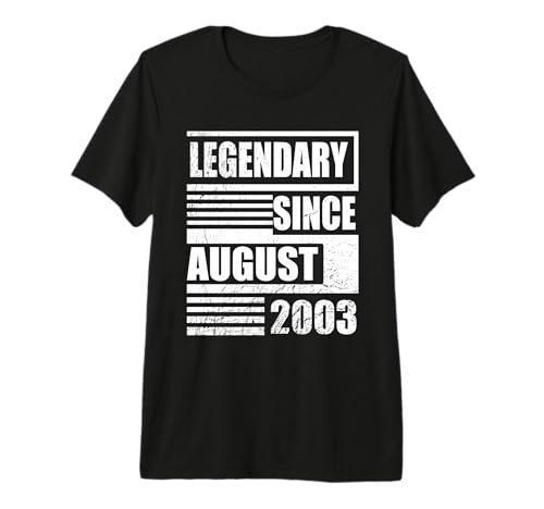 23 cumpleaños Legendario Desde Agosto de 2003 cumpleaños Camiseta Premium