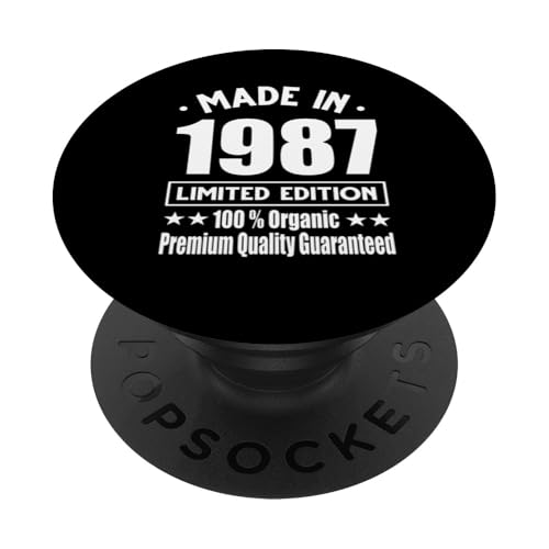 Edición Limitada 1987 Cumpleaños 1987 Nacido en 1987 PopSockets PopGrip Adhesivo