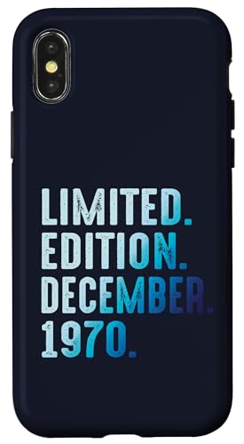 Diciembre 1970 Año 1970 Retro 1970 Vintage Edición Limitada Carcasa para iPhone X/XS