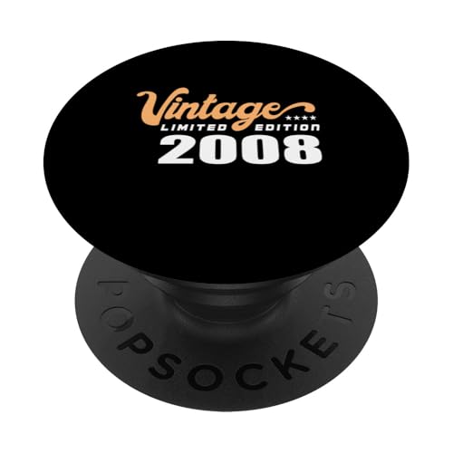 Edición Limitada 2008 Cumpleaños 2008 Nacido en 2008 PopSockets PopGrip Adhesivo