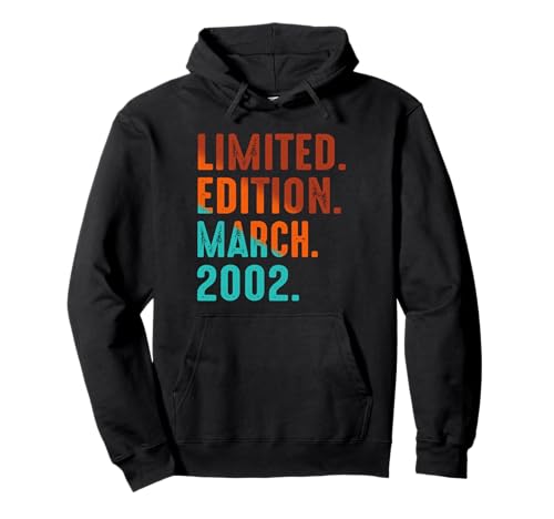 Edición Limitada Cumpleaños Marzo 2002 Sudadera con Capucha