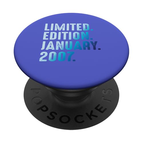 Enero 2007 Año 2007 Cumpleaños 2007 Edición Limitada PopSockets PopGrip Adhesivo