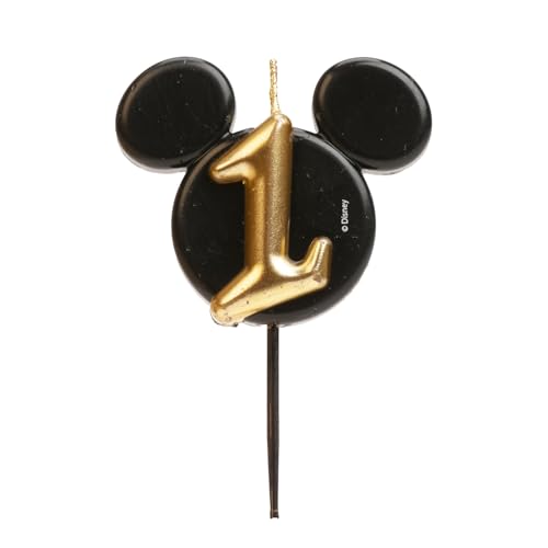 dekora - Vela de Cumpleaños de Mickey Mouse - Velas de Disney - Cera de Parafina sin Fragancia -...