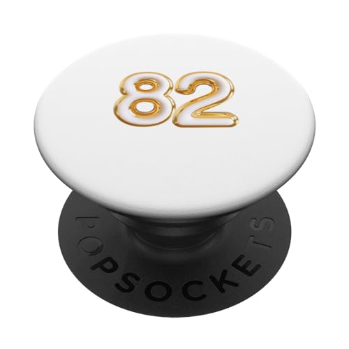 Número de cumpleaños de 82 años Ochenta y dos Número de PopSockets PopGrip Intercambiable