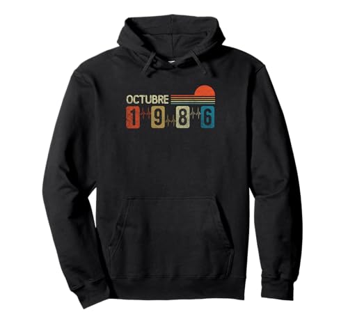Octubre 1986 Vintage - 39 Años Regalo Cumpleaños Hombre Sudadera con Capucha
