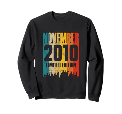 Noviembre 2010 12 Años Cumpleaños Edición Limitada Retro Sudadera