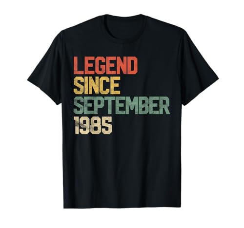 Leyenda desde septiembre de 1985 regalo de cumpleaños 35 años Camiseta