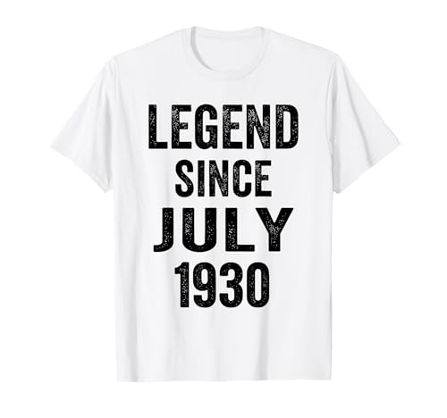 Decoraciones de cumpleaños 96 para Hombres, 96 años, Julio de 1930, 96 cumpleaños Camiseta