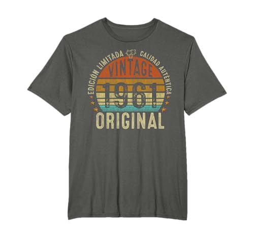 65 Años Regalo de Cumpleaños Hombre Mujer Original 1961 Camiseta