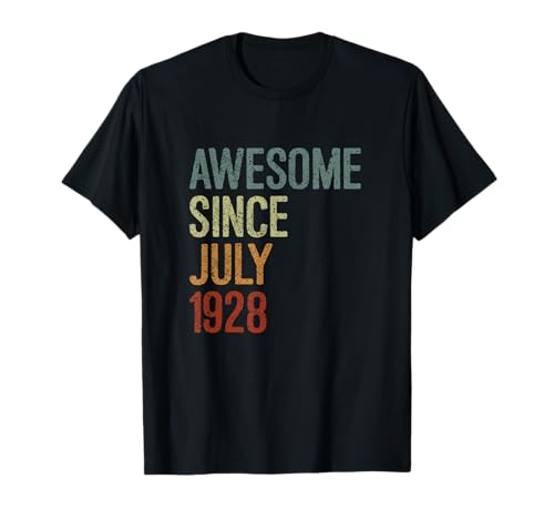 Impresionante desde julio de 1928, regalo de cumpleaños divertido retro Camiseta