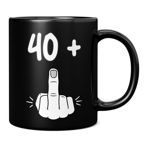 Mug Monster - Taza de 41 cumpleaños, I Am 40 + 1, regalo para 41 años, taza novedosa - Taza de...