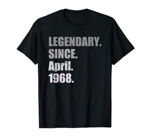 Camiseta legendaria desde abril de 1968 para cumpleaños Camiseta