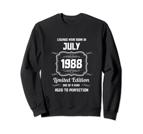 Feliz cumpleaños Julio 1988 Sudadera