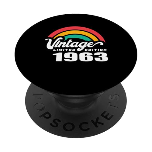 Edición Limitada 1963 Cumpleaños 1963 Nacido en 1963 PopSockets PopGrip Adhesivo