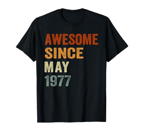 Retro Awesome Desde diciembre de 1977 49 años 49 cumpleaños Camiseta