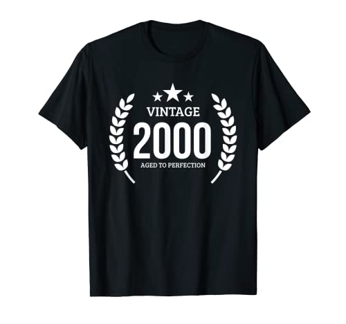 22 años cumpleaños 22nd Bday Presente 2000 regalos de cumpleaños Camiseta