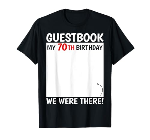 Libro de visitas de 70 cumpleaños, regalos divertidos de 70 años nacido en 1955 Camiseta