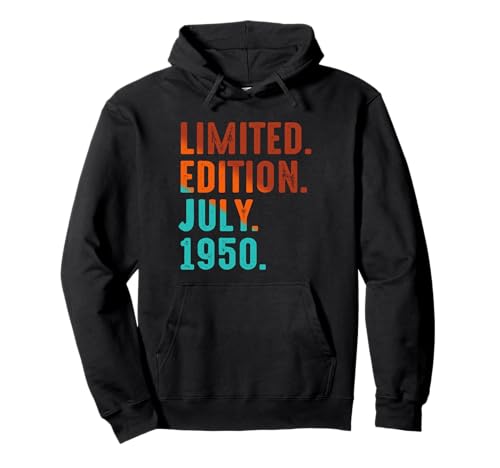 Edición Limitada Julio 1950 Cumpleaños Sudadera con Capucha