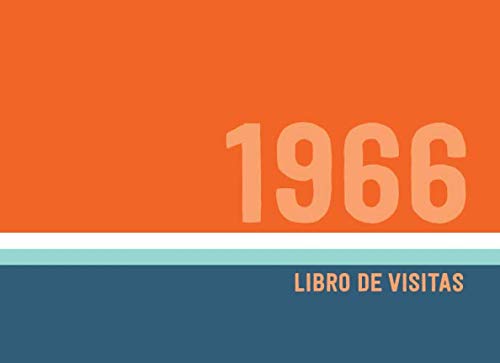 1966 Libros de Visitas: Libro de visitas para fiestas de cumpleaños de estilo retro para que la...