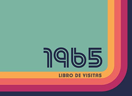 1965 Libros de Visitas: Libro de visitas para fiestas de cumpleaños de estilo retro para que la...