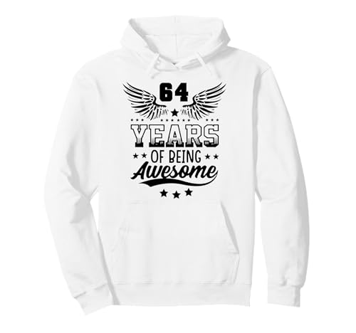 Vintage 64 cumpleaños Hombres 64 años Regalos 64 cumpleaños Sudadera con Capucha