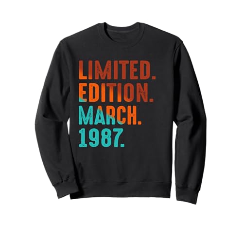 Edición Limitada Cumpleaños Marzo 1987 Sudadera