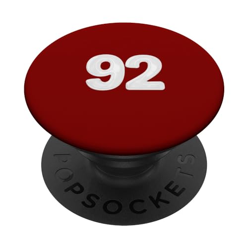 Globo de cumpleaños número 92 de 92 años PopSockets PopGrip Intercambiable