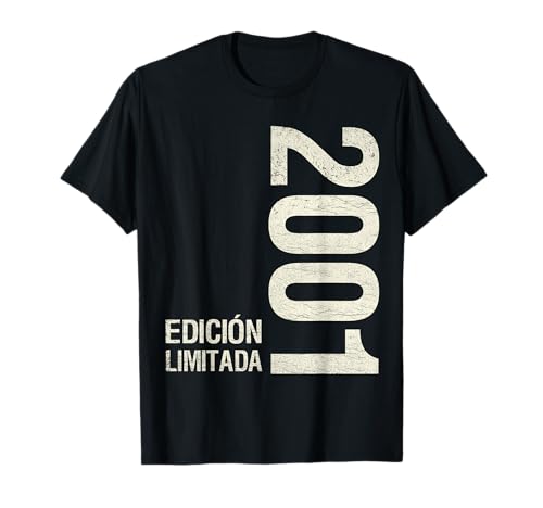 Cumpleaños 24 años niño niña vintage 2001 Edición Limitada Camiseta