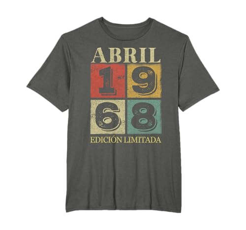 57 Cumpleaños Hombre 57 años Hecho En 1968 Abril Camiseta