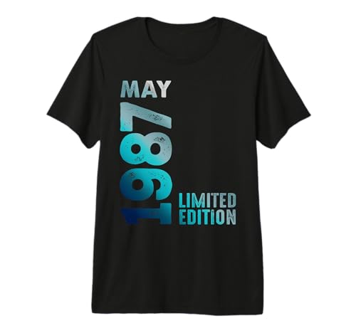 Edición Limitada Mayo 1987 Cumpleaños Camiseta Premium