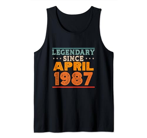 Legendary desde abril de 1987 impresionante fiesta de cumpleaños retro Camiseta sin Mangas